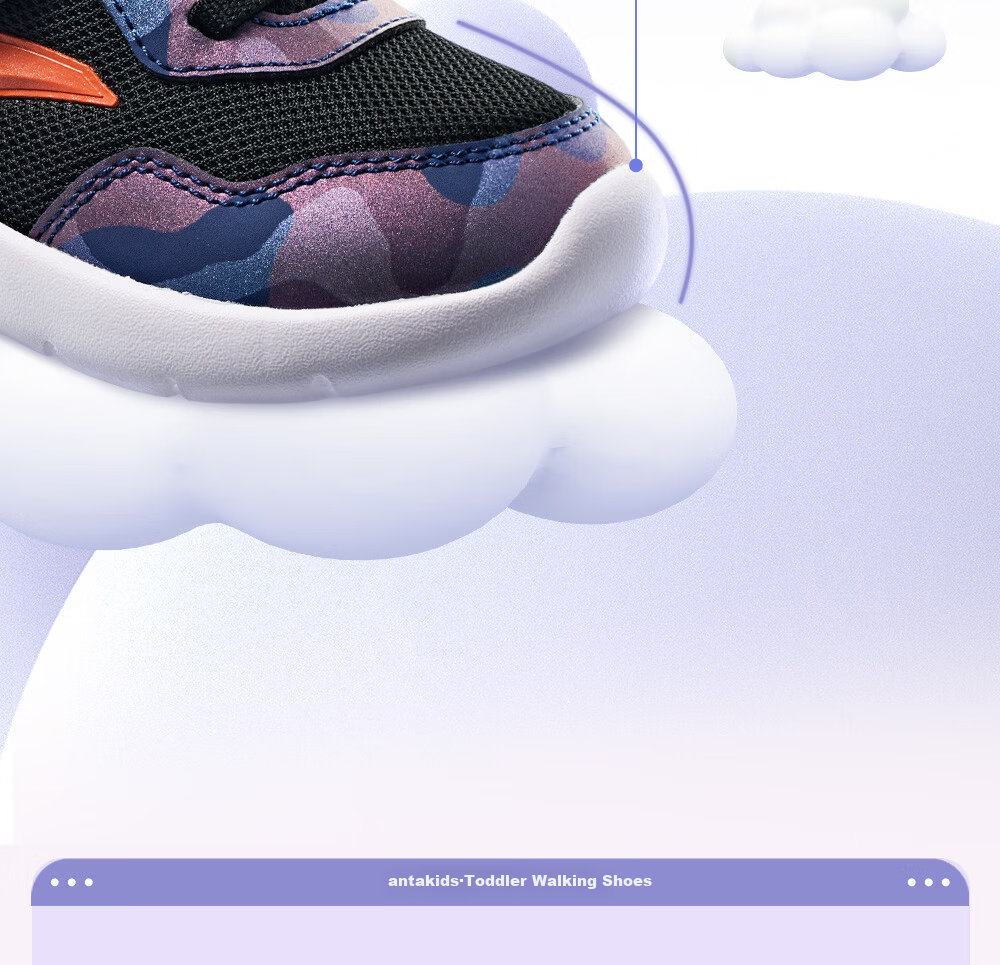 Anta Kids Boys Infant Running Shoes Autumn Winter Non-Slip Baby Toddler Walking Sports Shoes A12430006K 7