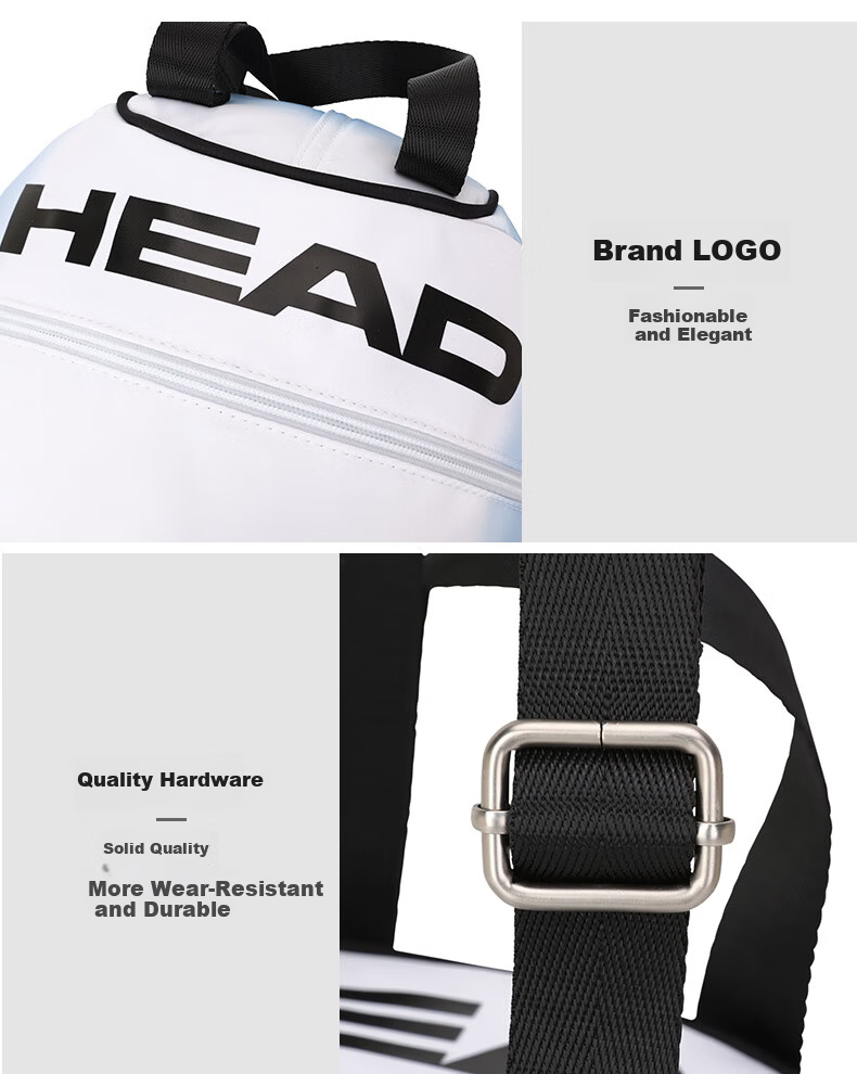 HEAD Large Capacity Crossbody Bag Unisex Shoulder Bag New Commuter Cylinder Fashion Tennis Shape Bag 12