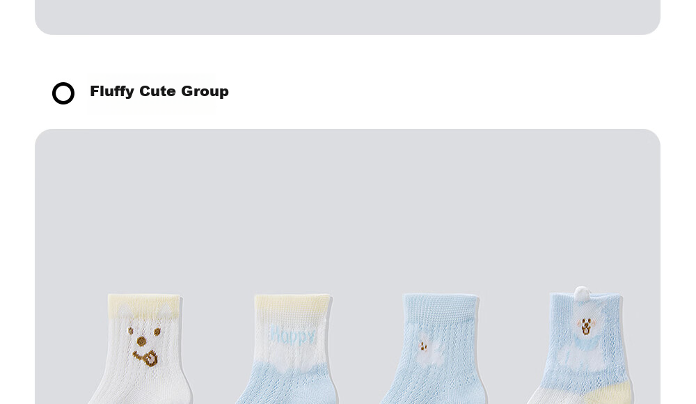 Beitais Children's Socks 3-5 Years Summer Thin Newborn Baby Mesh Socks Breathable Mid-Calf Socks for Boys and Girls 40