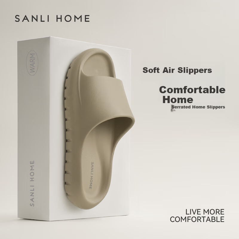 Sanli Men's Non-Slip Home Slippers 2026 New Summer EVA Bathroom Shower Indoor Couple's Cool Slippers for Women