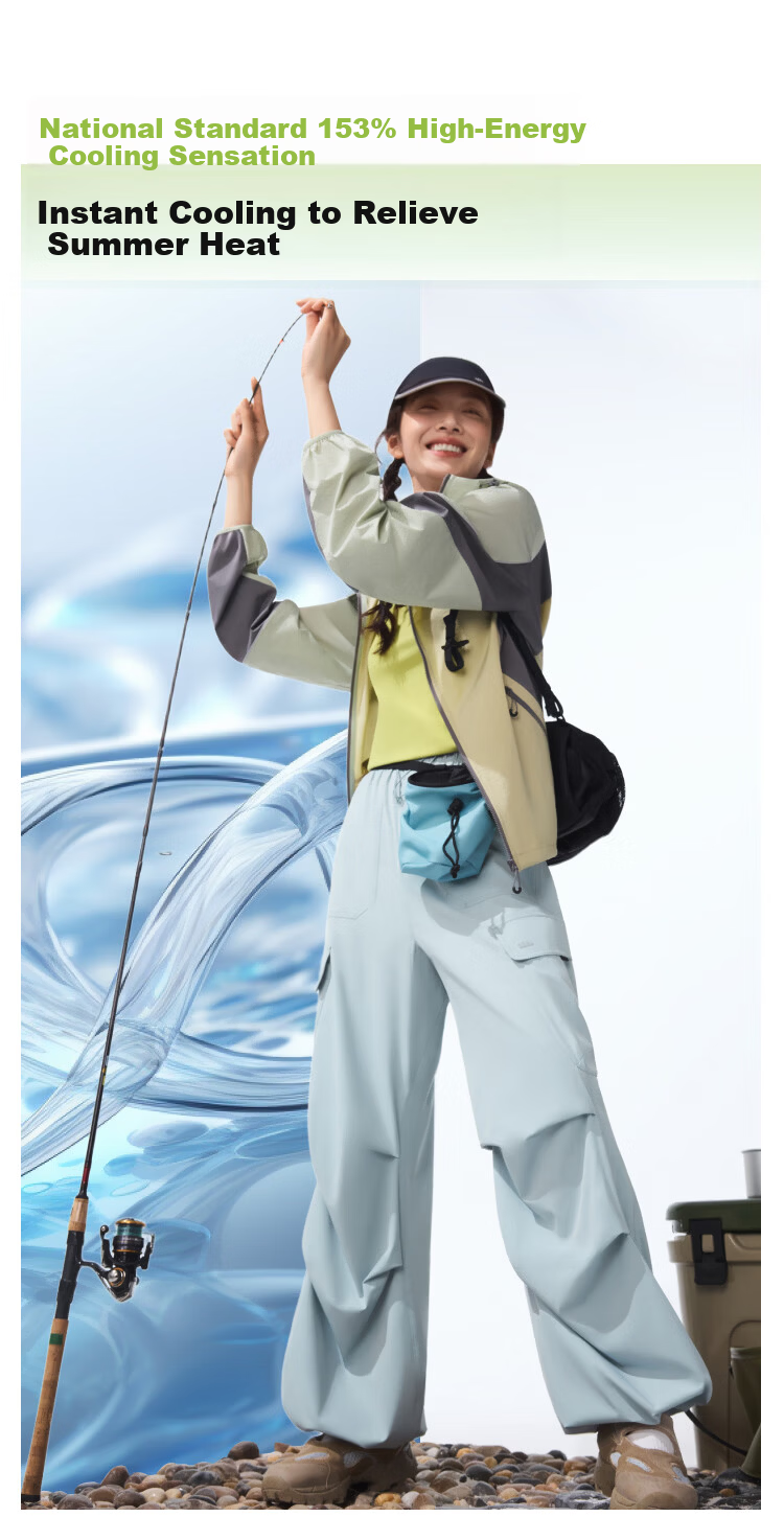 Beneunder Casual Sports Women's Water-Repellent Sun Protection Parachute Pants Outdoor WR247 Nordic Gray L 9