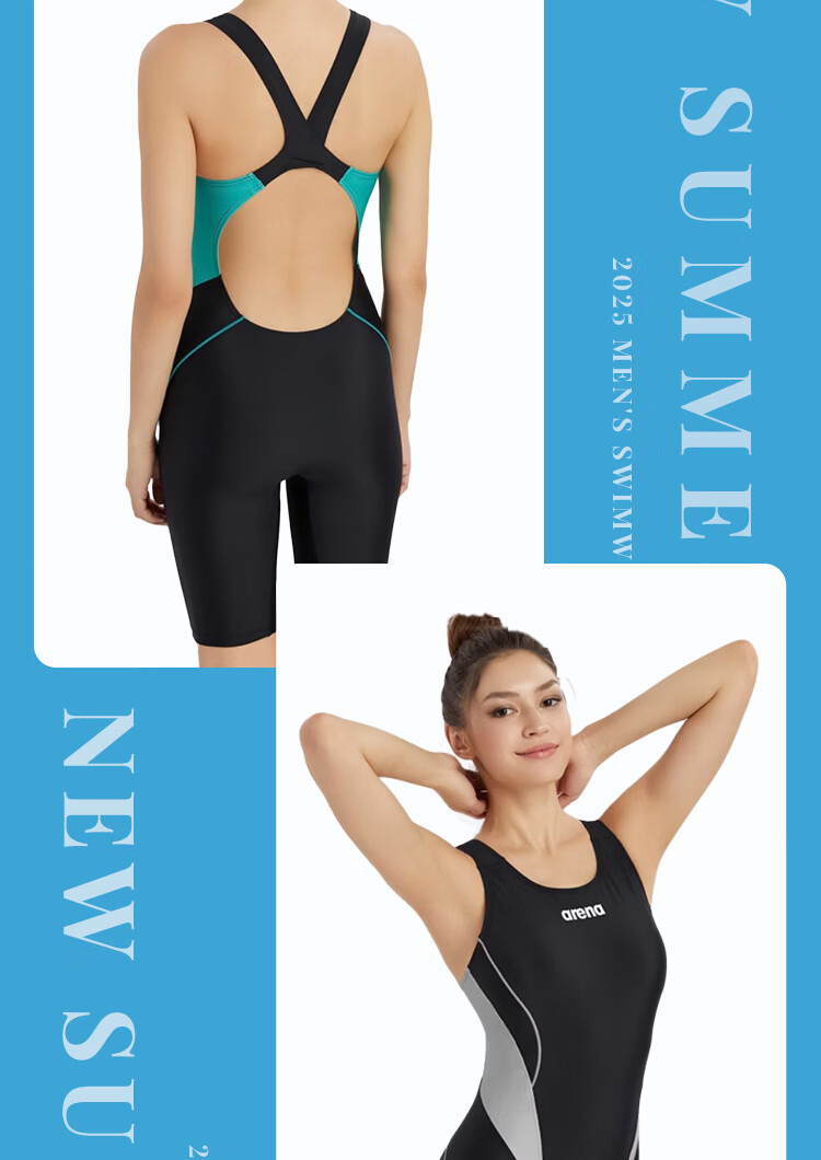 Arena Women's Fitness Training Soft Fit Sleeveless Knee-Length One-Piece Swimsuit XL 12
