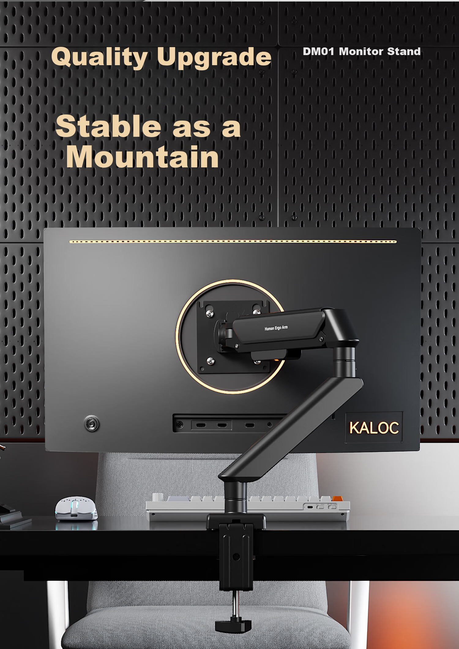 KALOC Monitor Arm Mechanical Arm Monitor Stand Arm Screen Mount Desk Clamp Computer Stand Gaming Monitor Riser 1