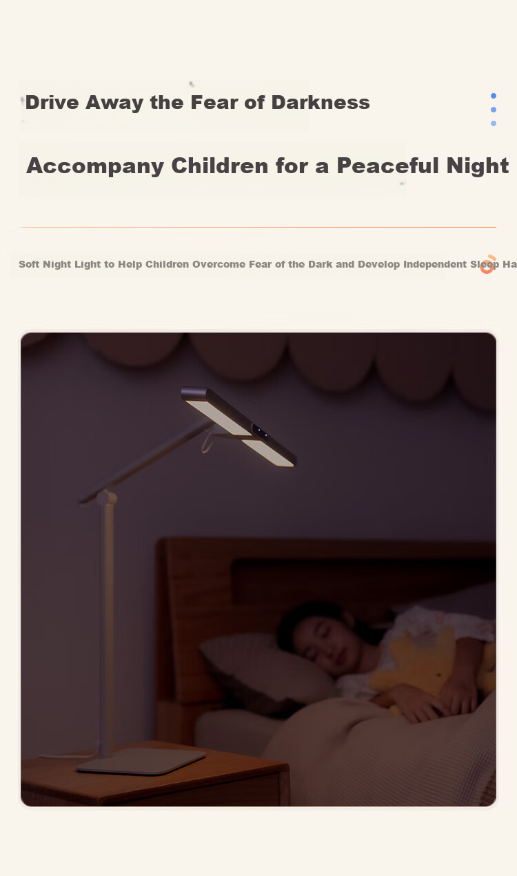 Haishibao National AA Grade Children's Eye Protection Lamp Student Study Anti-Blue Light Anti-Myopia Full Spectrum Dormitory Desk Lamp L3 24