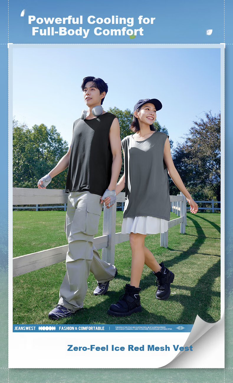 JEANSWEST LIFE Men's Summer Quick-Dry Vest Ice Silk Breathable Sweat-Absorbing Sleeveless T-Shirt Casual Sports Tank Top A 1