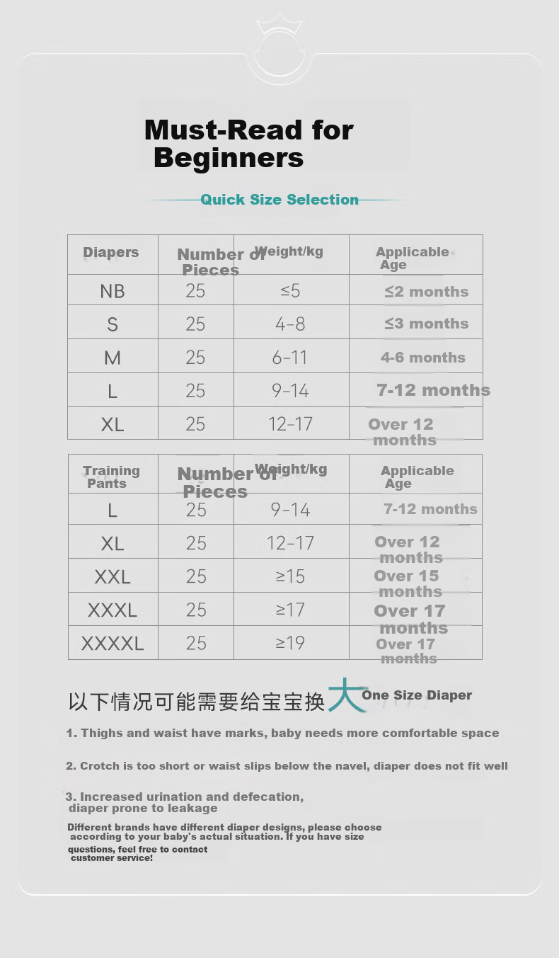 YEEHOO Little Green Pants Baby Diapers Size S 25pcs Ultra-thin Breathable Leak-proof Suitable for Babies Anti-rash 12