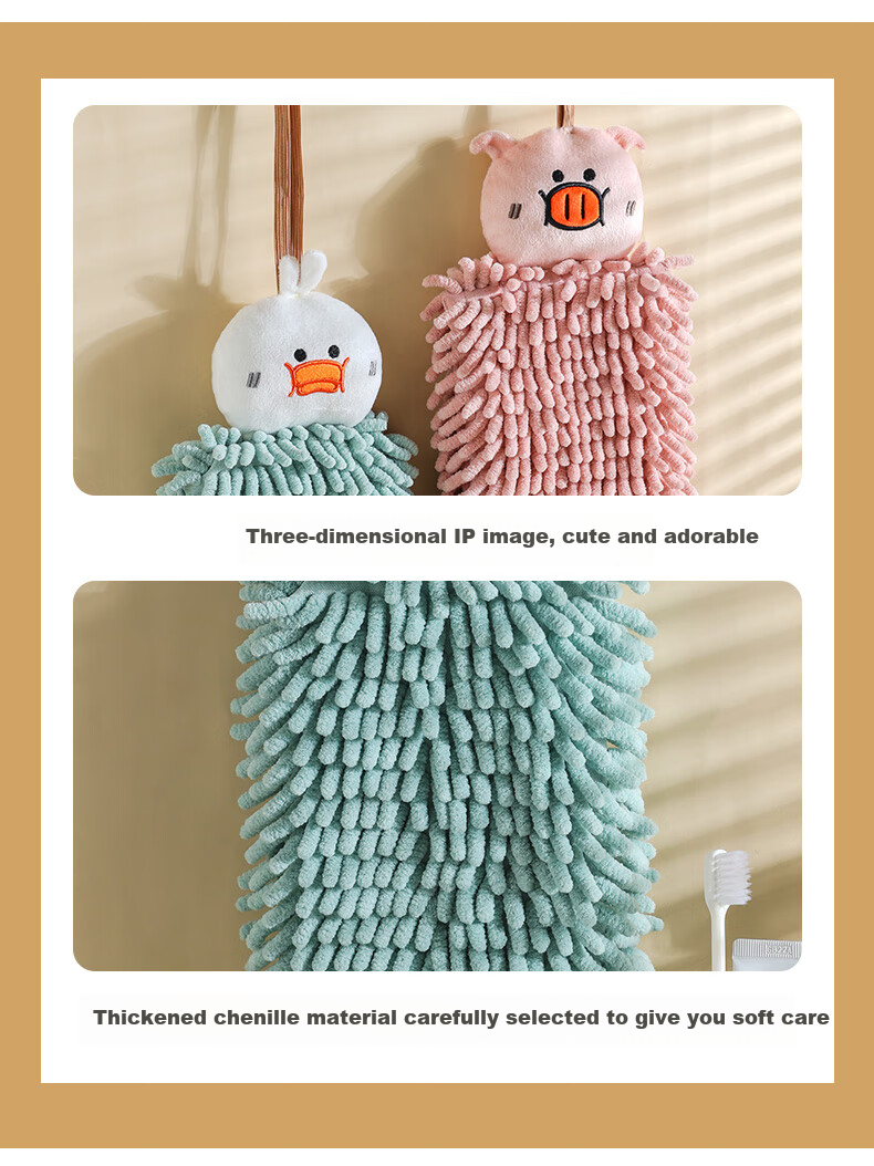 Grace Pure Cotton Towel, 34*34cm*4 Pieces, Kitchen Hand Towel, Baby Face Wipe, Sweat-Absorbing Small Towel 12