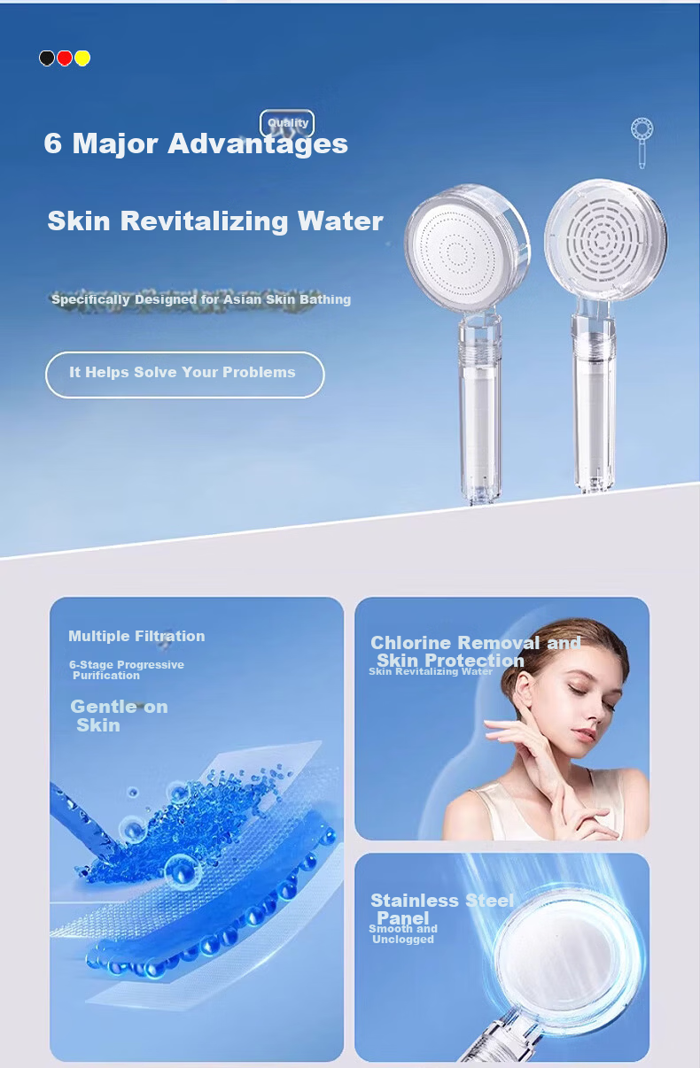 JROR [Germany] Shower Head Bathroom High-Pressure Filter Thermostatic Large Flow Handheld Shower Head 8