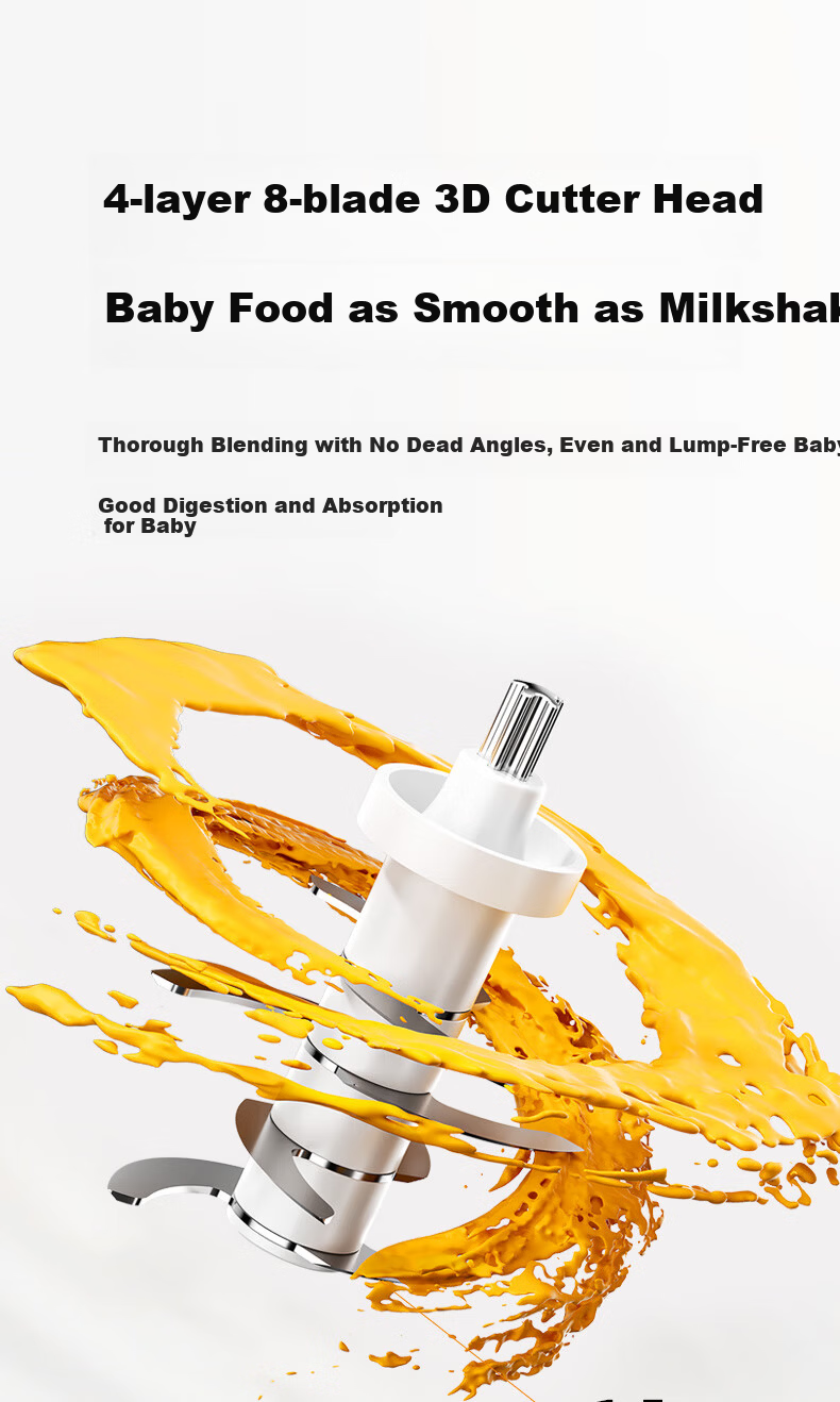 Beingmate Baby Food Processor Multifunctional Infant Puree Blender Meat and Fruit Grinder Small Kitchen Appliance 6