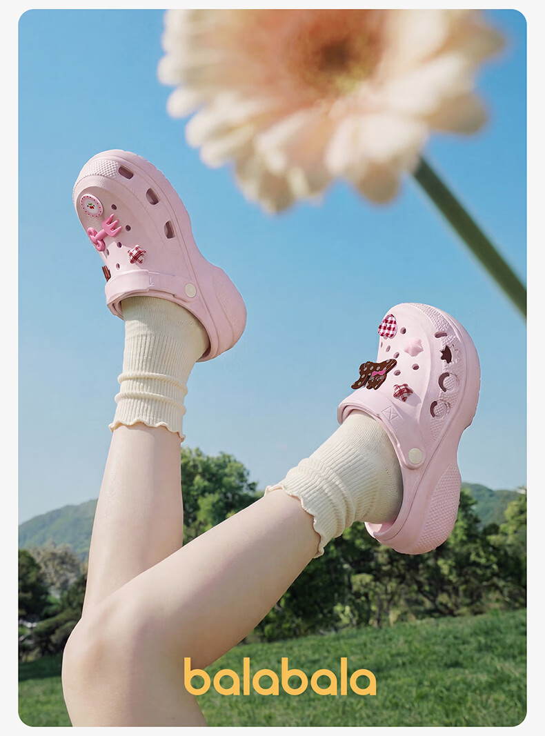 BALABALA Kids Girls Summer EVA Beach Clogs Soft Comfortable Outdoor Sandals 14
