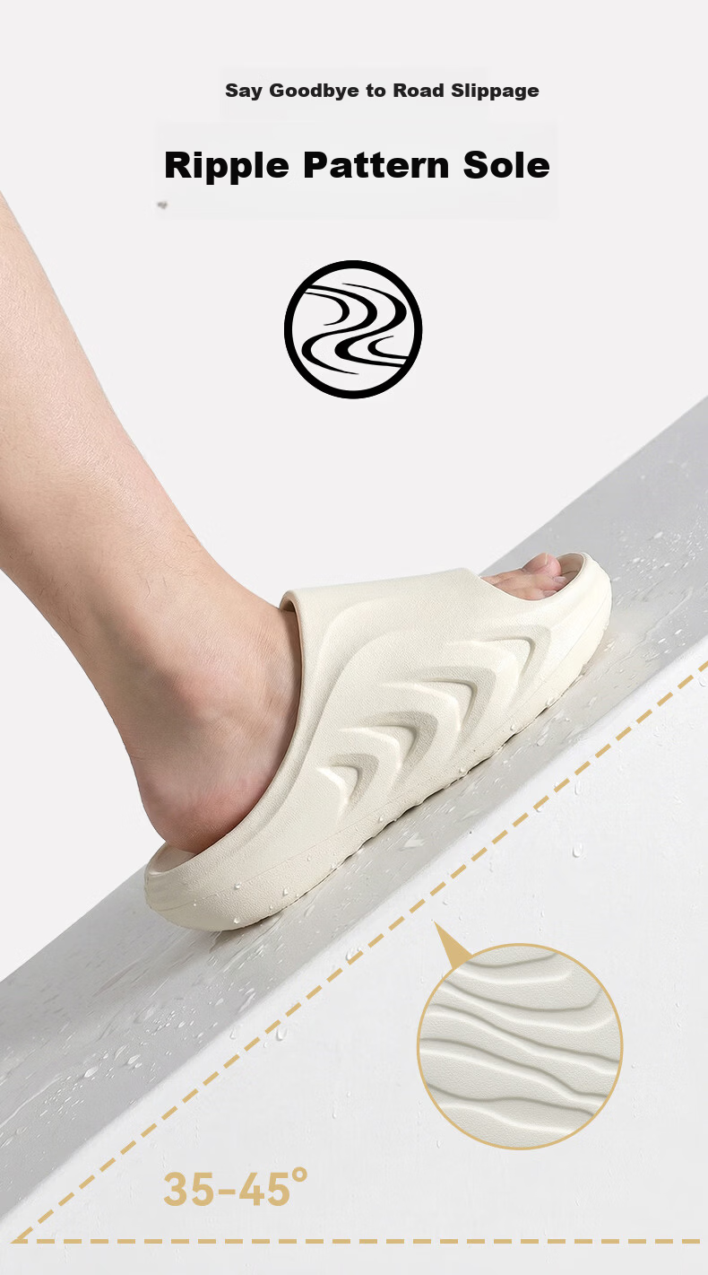 Zhunzhe Little Shark 2nd Generation Sports Slippers Men Summer Waterproof Non-slip Odor-resistant Antibacterial Home Outdoor Casual Sandals Women 12