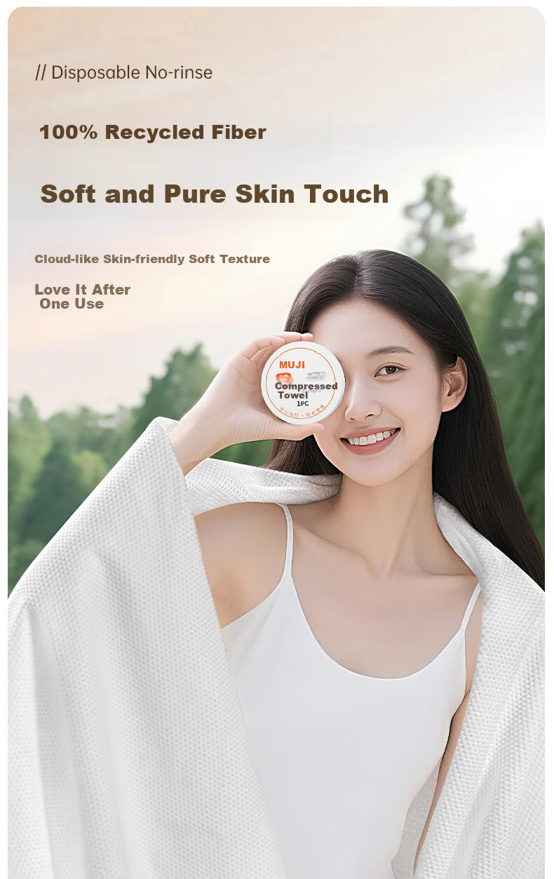 MUJI Travel Disposable 3-Piece Set Single Bed Sheet Duvet Cover Pillowcase Thickened Anti-Dirt Travel Supplies Hotel Peach Rabbit 5