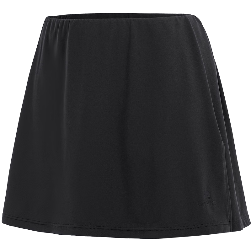 CAMEL Yoga Sun Protection Quick-Dry Breathable Anti-Exposure Sports Shorts Skirt for Women Y26BAWL6015 Phantom Black L