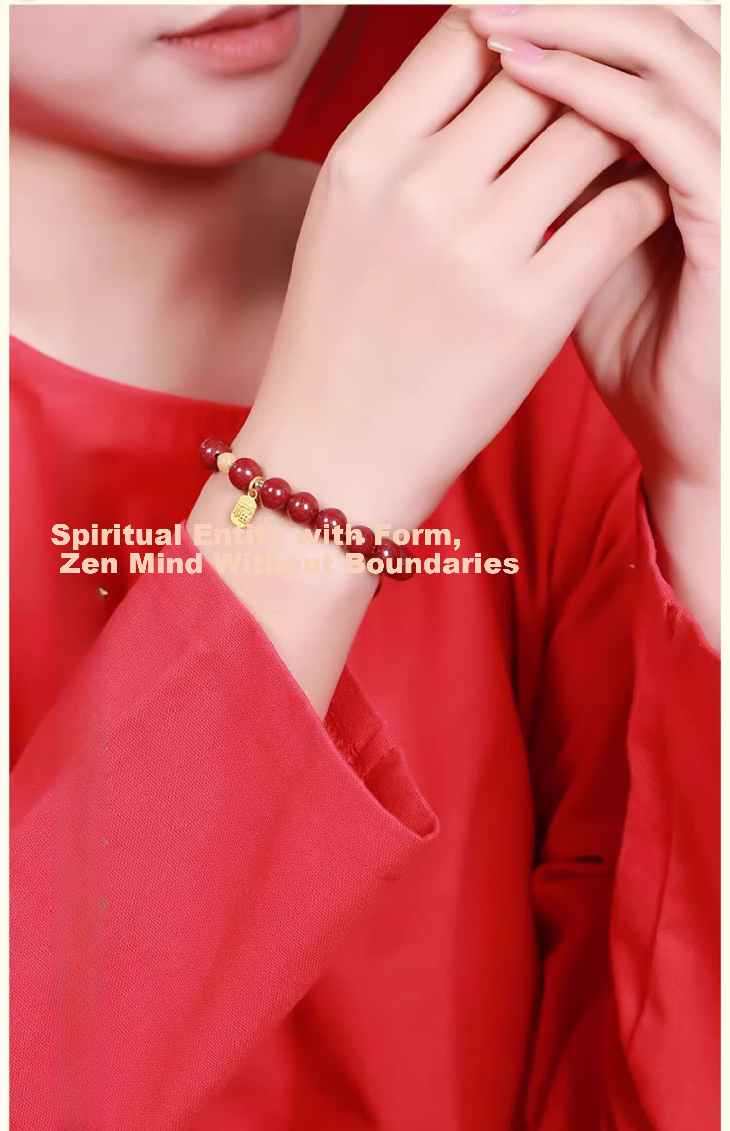 Putuo Mountain High Content Cinnabar Bead Amber Five Elements Bracelet Purple Gold Sand Bracelet Anniversary Gift for Men and Women 1