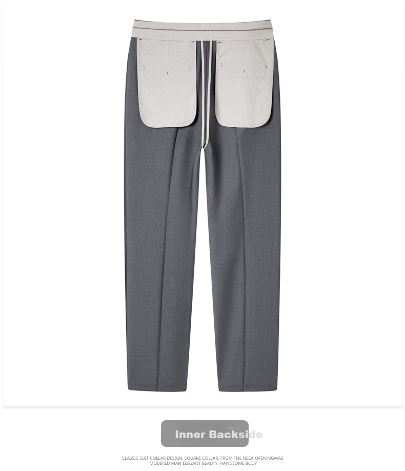 FIRS Men's Non-Iron Summer Loose Casual Business Dress Pants Straight Leg Trousers Navy Thin 29 20