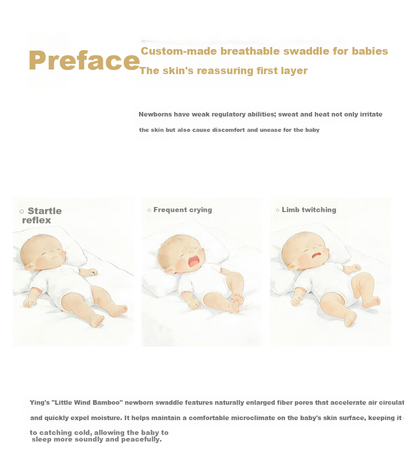 YEEHOO Baby Swaddle Sleeping Bag Double-Layer Soft Antibacterial Large Newborn Blanket Koala 90*90CM 3