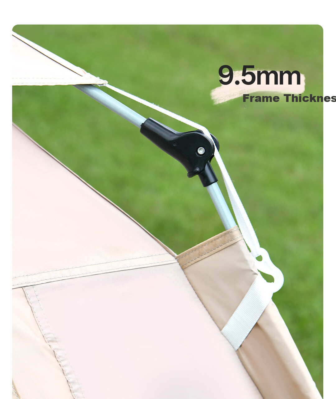Deli Outdoor Camping Picnic Portable Blackout Tent Sunshade Rainproof Foldable Canopy 14