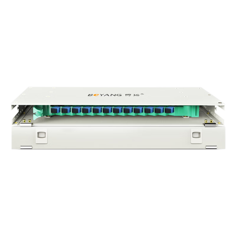 BOYANG 12-Core ODF Fiber Distribution Frame/Subframe/Unit Fully Loaded SC Single-Mode Push-Pull Fiber Rack-Mounted Terminal Box BY-ODF-SC-12