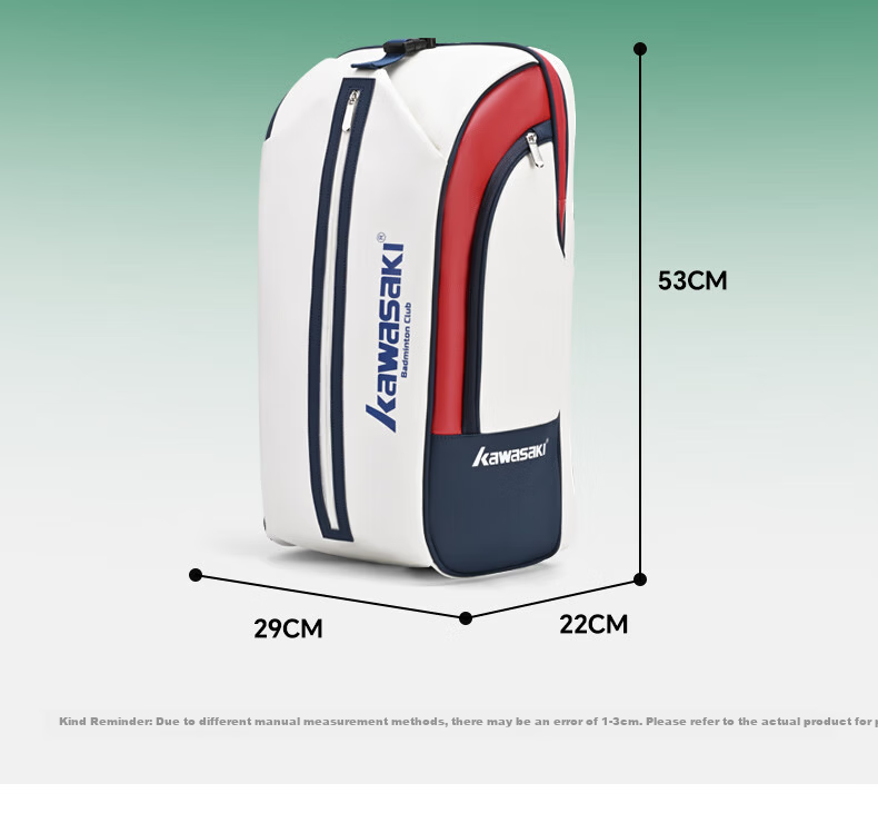 Kawasaki Badminton Backpack Unisex Large Capacity Waterproof Outdoor Shoulder Bag with Separate Shoe Compartment 21
