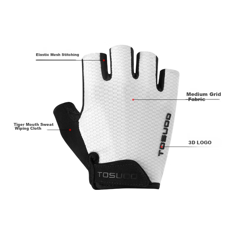 Captain Tas Cycling Gloves Short Finger Summer Lightweight Mountain Road Bike Half Finger Shockproof Protective Gloves for Men and Women 5