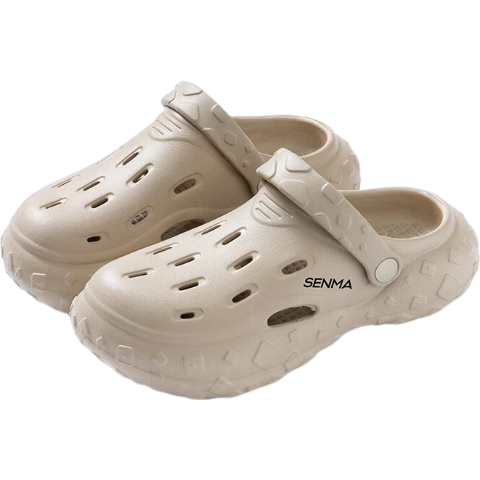 Jingzhenlianggong Summer Outdoor Senma Style Beach Sandals Fashion Casual Sandals Beige Size 35-36