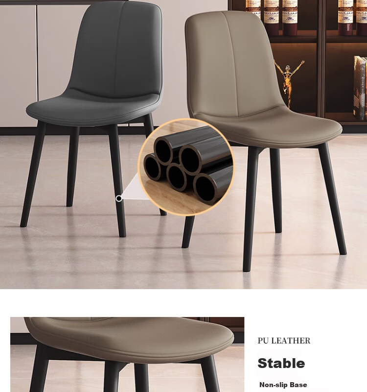 Xiangzhubian Dining Chair Home New Style Stool Backrest Chair Light Luxury Nordic High-end Restaurant Master Chair Off-white 13