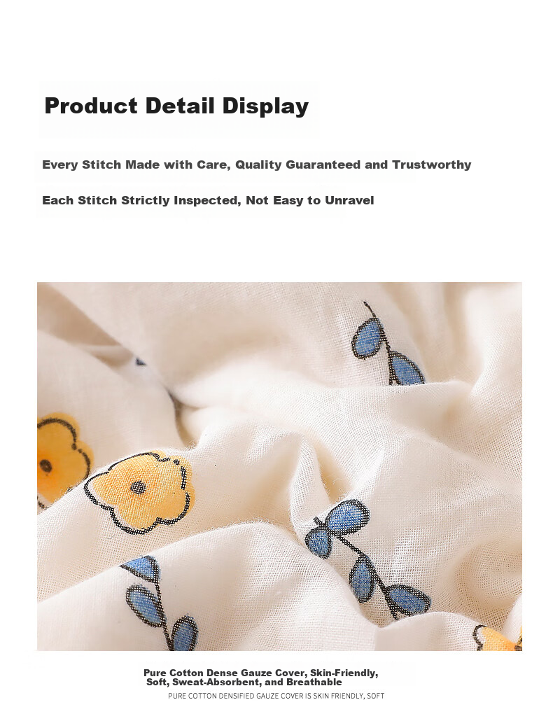 Mengshina 100% Cotton Quilt Xinjiang Cotton Pure Cotton Quilt Core Autumn Winter Quilt 5 Jin 150x200cm Huachuqing 1