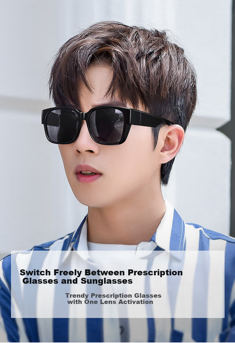 Jimmy Orange Unisex Trendy Clip-On Sunglasses UV Protection Polarized Driving Glasses for Men and Women 2