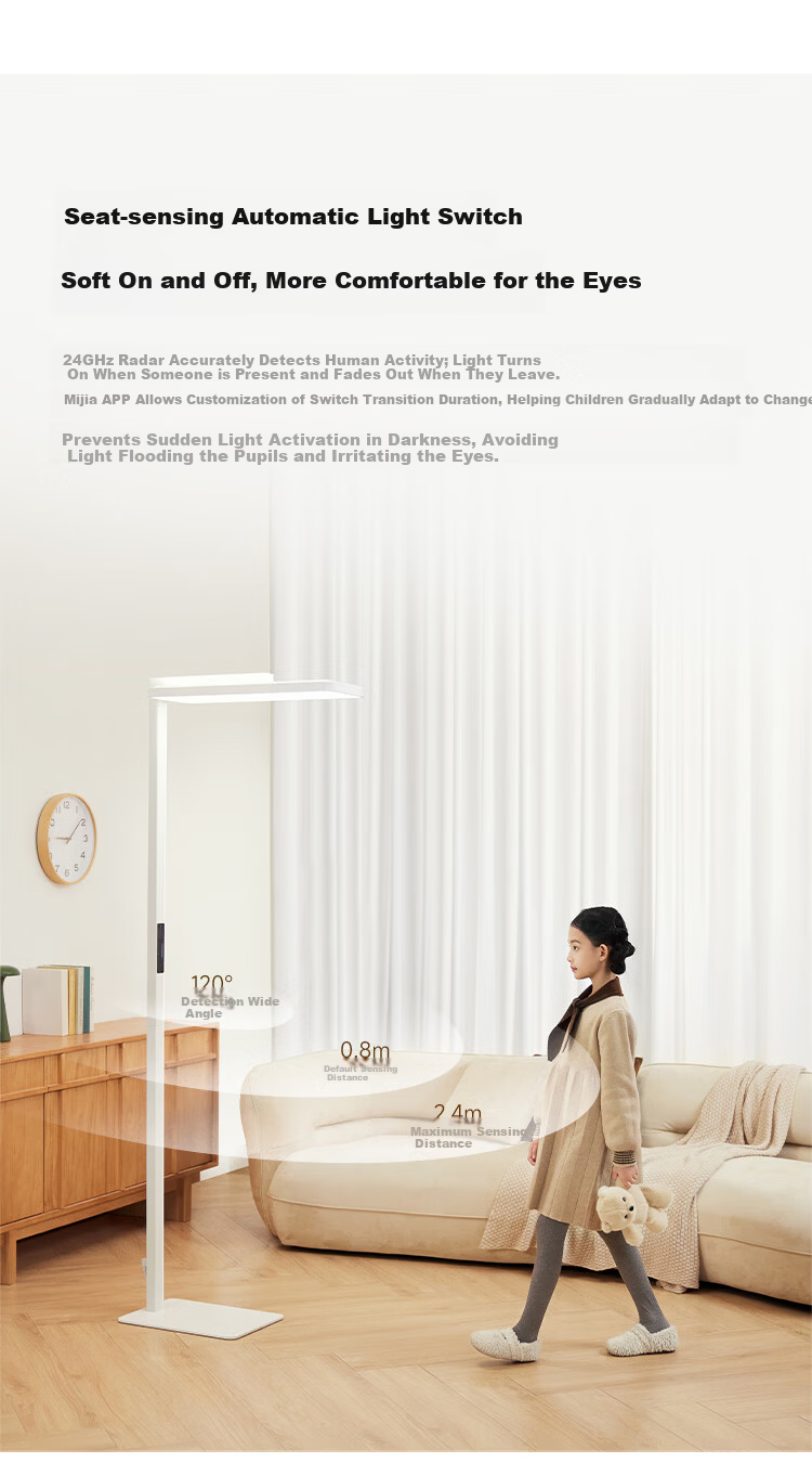 Mijia Xiaomi Vertical Study Lamp 2 Smart Eye Protection Floor Lamp Desk Lamp with Rotatable Lamp Head 15