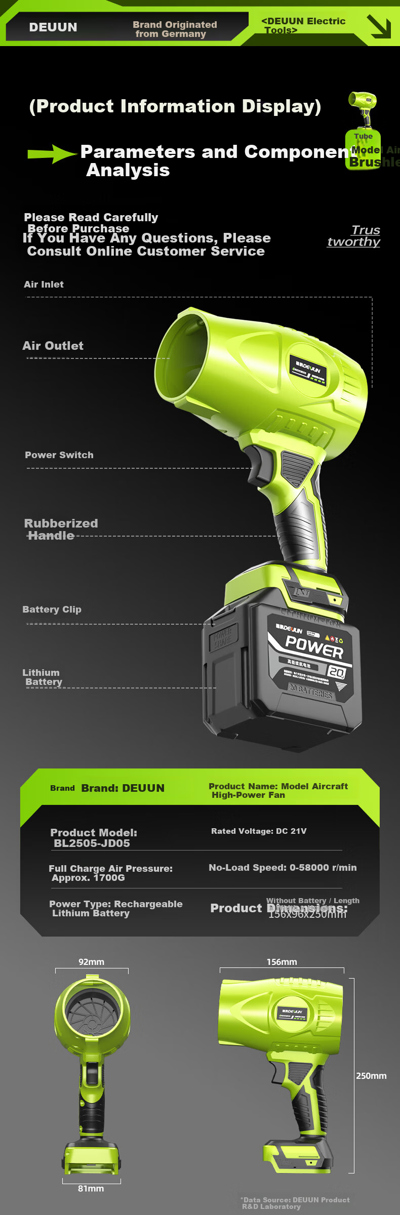 Deyun High-Power Turbo Fan High-Speed Blower Industrial Dust Removal Strong Wind Blower 7