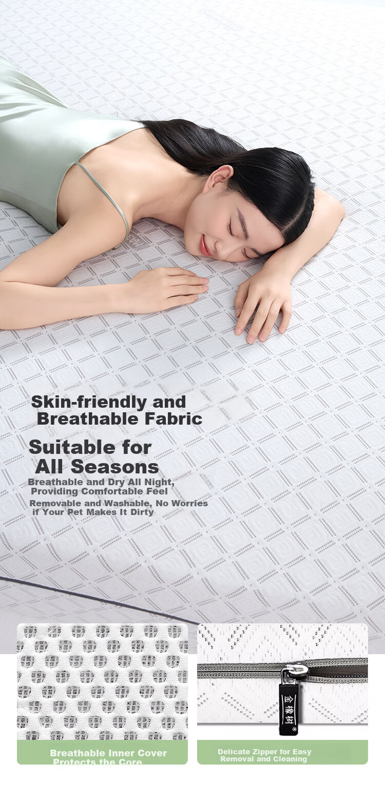 Golden Oak Cloud Natural Latex Mattress Spine Support Thai Imported Customizable Tatami 1.5x2m Medium-Firm 11
