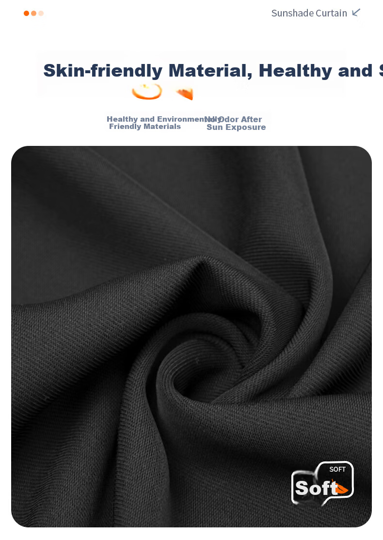 TOKUSET Car Window Curtain Sunshade Track-Type Vehicle Privacy Curtain Magnetic Sliding Rail Car Interior Sun Protection 15