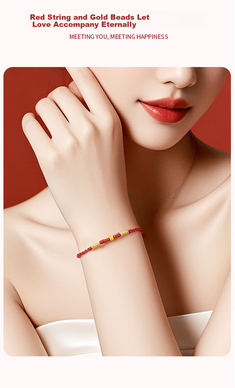 ALLOVE Year of the Horse 2026 Zodiac Silver Red String Bracelet for Women Birthday Gift for Girlfriend Wife 7
