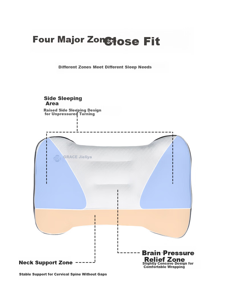 Grace Class A Baby Pillow Children's Pillow Parent-Child Pillow Zoned Pillow Student Dormitory Pillow Core Adult Kindergarten Cervical Pillow 8