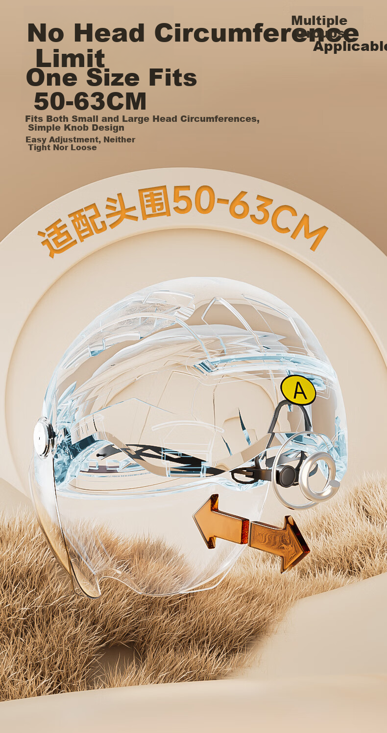 YEMA 3C Certified Electric Vehicle Helmet Women Summer Motorcycle Half Helmet Men New National Standard Class A Summer Sun Protection Lightweight Four Seasons Electric Scooter Safety Helmet 369S Titan 10