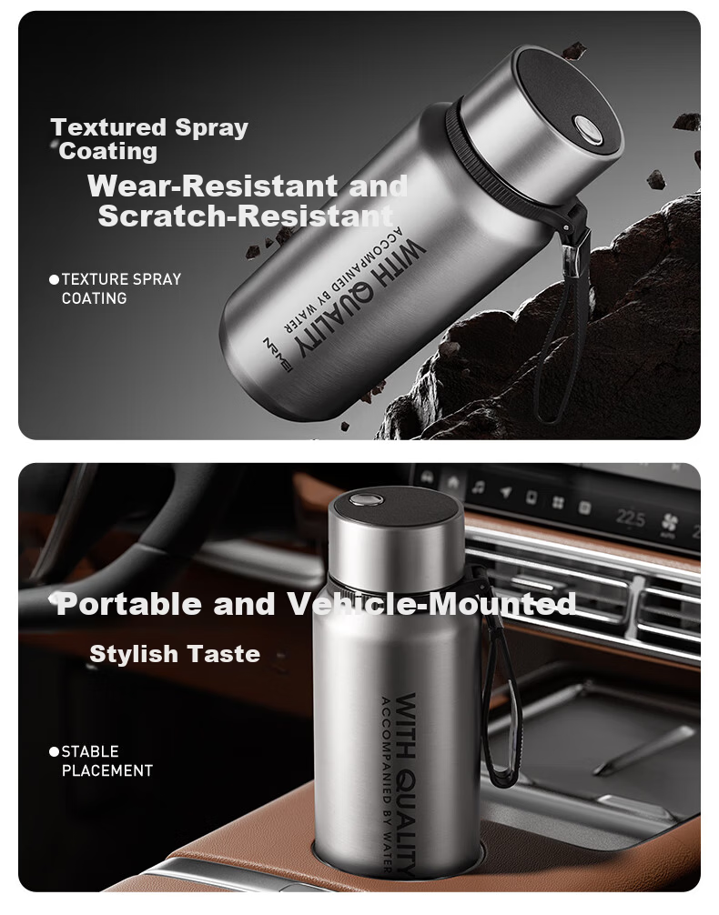 NRMEi Insulated Men's Tea Separation Magnetic Spring Tea Business Portable Car Magnetic Suction Water Bottle 4