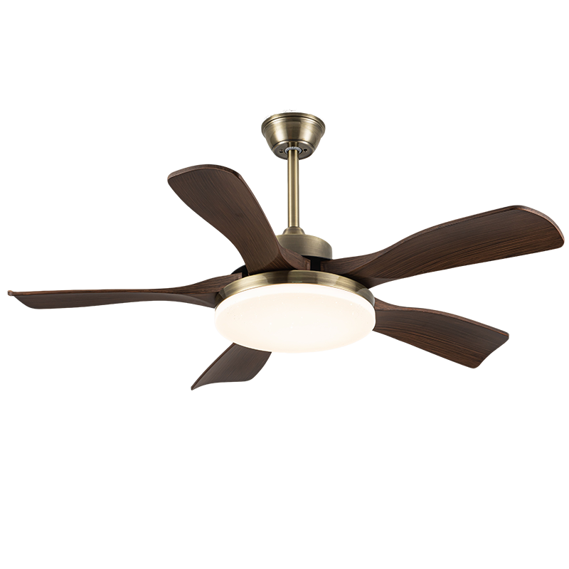 AUX Ceiling Fan Light Integrated Inverter High Wind Quiet Fan Lamp Living Room Ceiling Light
