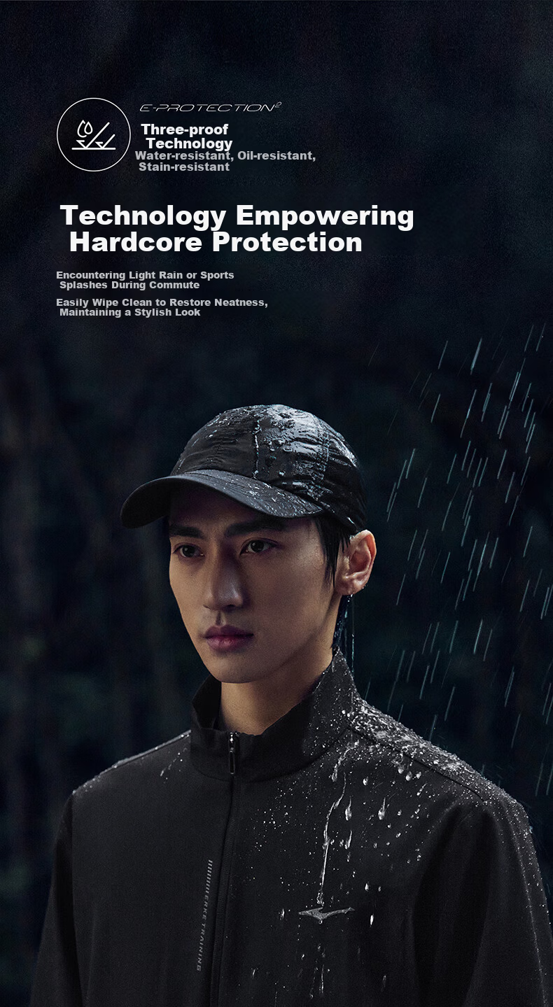 ERKE Men's 3-in-1 Sports Windbreaker 2026 New Stand Collar Zip-up Jacket Water-Repellent Running Coat 4