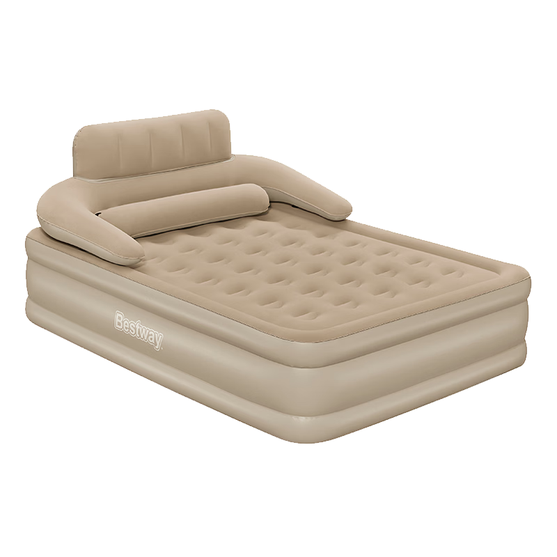 Bestway Xingqi Self-Inflating Air Mattress with Built-in Pump, Double Height Backrest, Outdoor Camping and Home Use Air Bed 671DQ