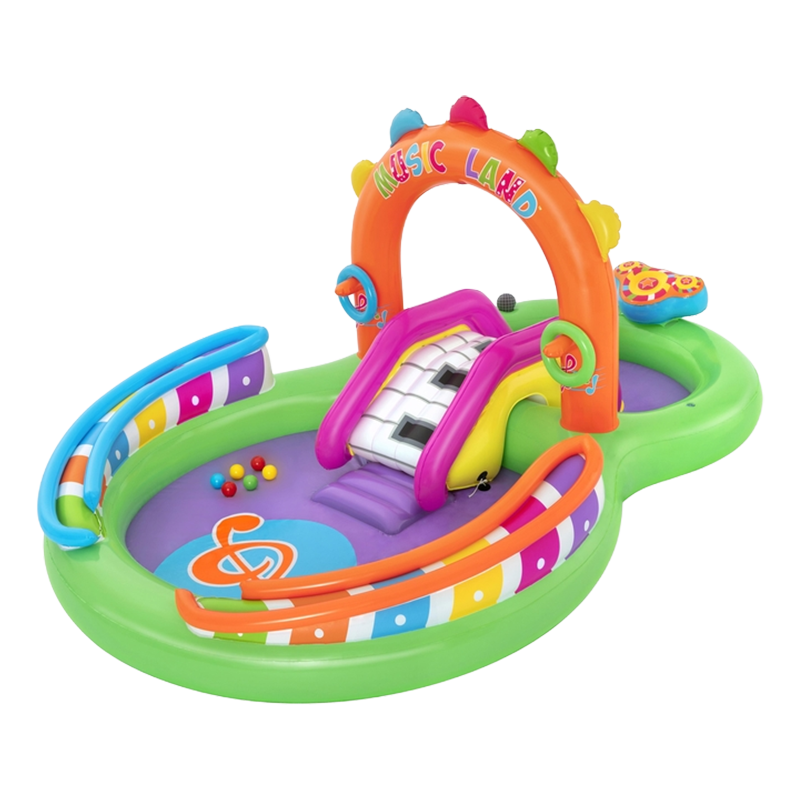 Bestway Music Inflatable Thickened Foldable Water Spray Swimming Pool Outdoor Leisure Kids Toy 53117