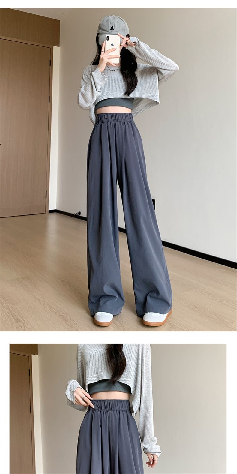 Langsha Japanese Style Yamamoto Pants Women Spring Summer 2026 New High Waist Casual Straight Loose Wide Leg Pants 20