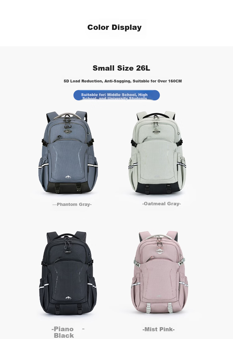 KALA·Y Kala Sheep Lightweight Minimalist Large Capacity Anti-Drop Load-Reducing High-Value Girls Backpack 4
