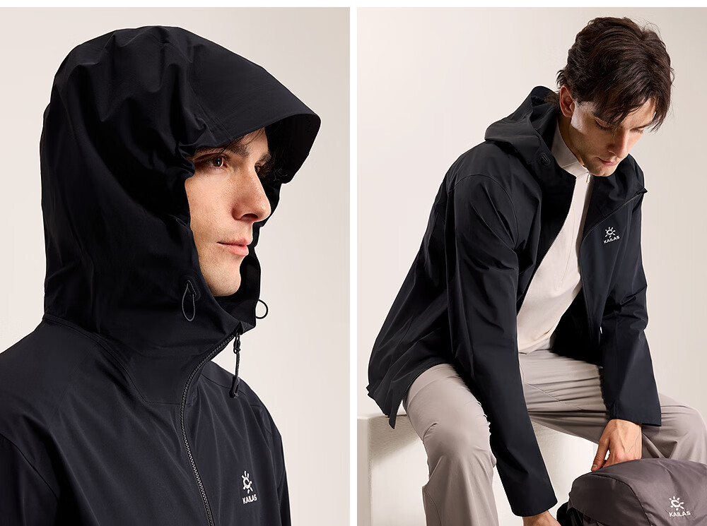 KAILAS M3-X Men's Softshell Jacket Outdoor Hiking Durable Stretch Breathable Lightweight Windproof Hooded Summer Coat 4