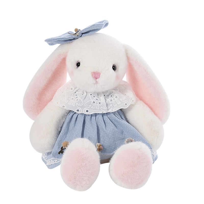WELTSTON Plush Toy Doll Comfort Sleeping Pillow Stuffed Animal Figurine Gift for Girlfriend Children Birthday Little Bunny Plush