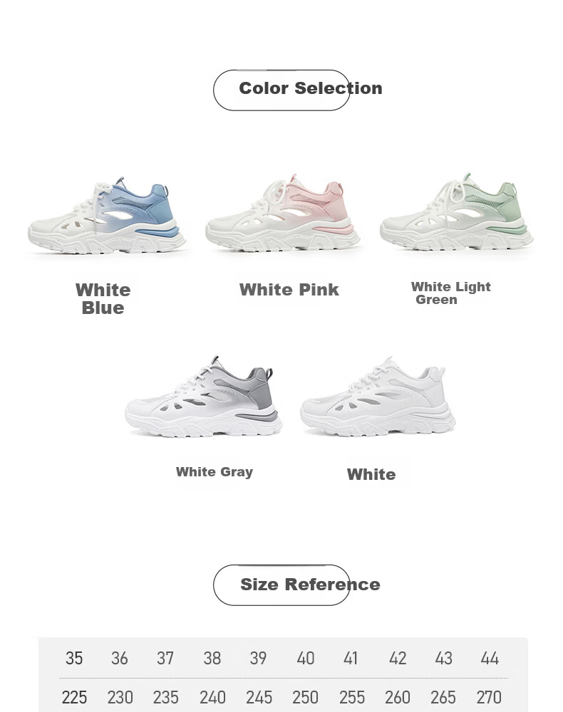 Warrior Official Women's Shoes 2026 Summer Breathable Mesh Lightweight Sneakers Hollow Out Sandals White Pink Size 36 7