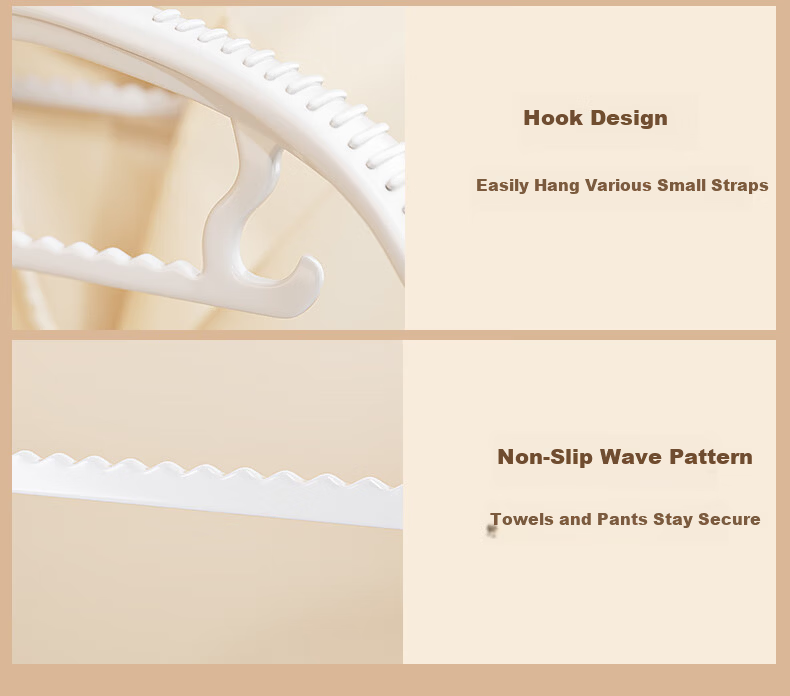 Jialifang Resin Children's Hangers, Non-Slip, Seamless, Thickened Drying Rack, Pack of 10, 35cm, for Infants And Toddlers 11