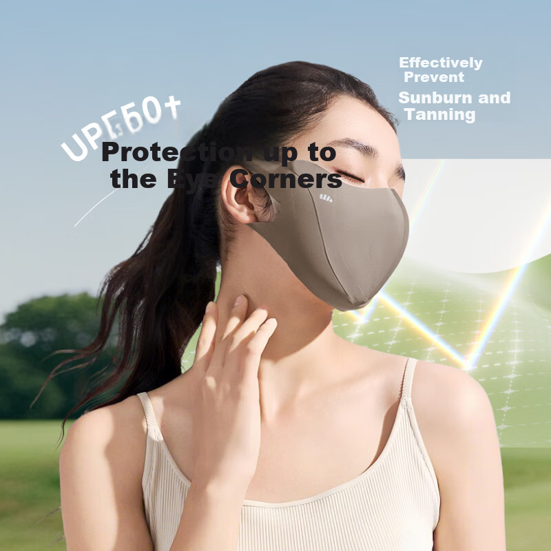 Beneunder Skin Barrier Protective Sunscreen Mask Breathable Anti-Dryness Deodorizing Gray for Sensitive Skin Spring Summer