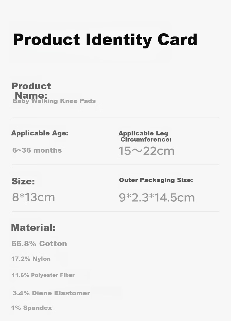 Babycare Baby Knee Pads Crawling Knee Protectors Summer Toddler Walking Knee Guards Youdianmi 18