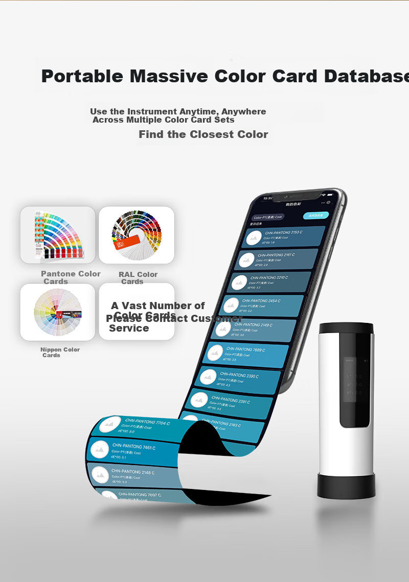 Caipu Colorimeter High-Precision Plastic Paint Powder Color Tester Portable Handheld Colorimeter DS01 2