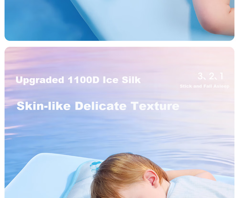 Beitaisi Children's Pillow, Summer Breathable Baby Ice Silk Cool Pillow, for Ages 3-6, Infant Kindergarten Pillow, Cloud Slice Pillow, Mushroom Farm 29